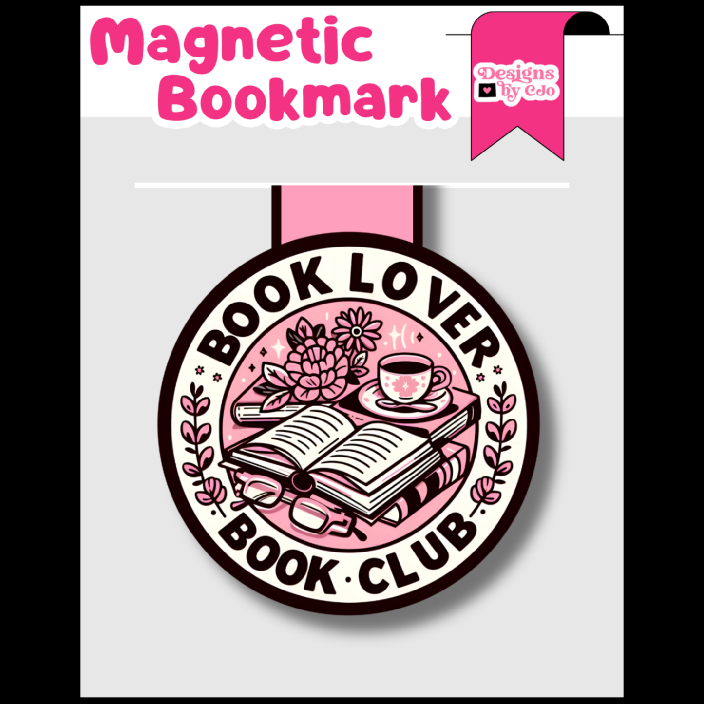 Book Lover Book Club Magnetic Bookmark