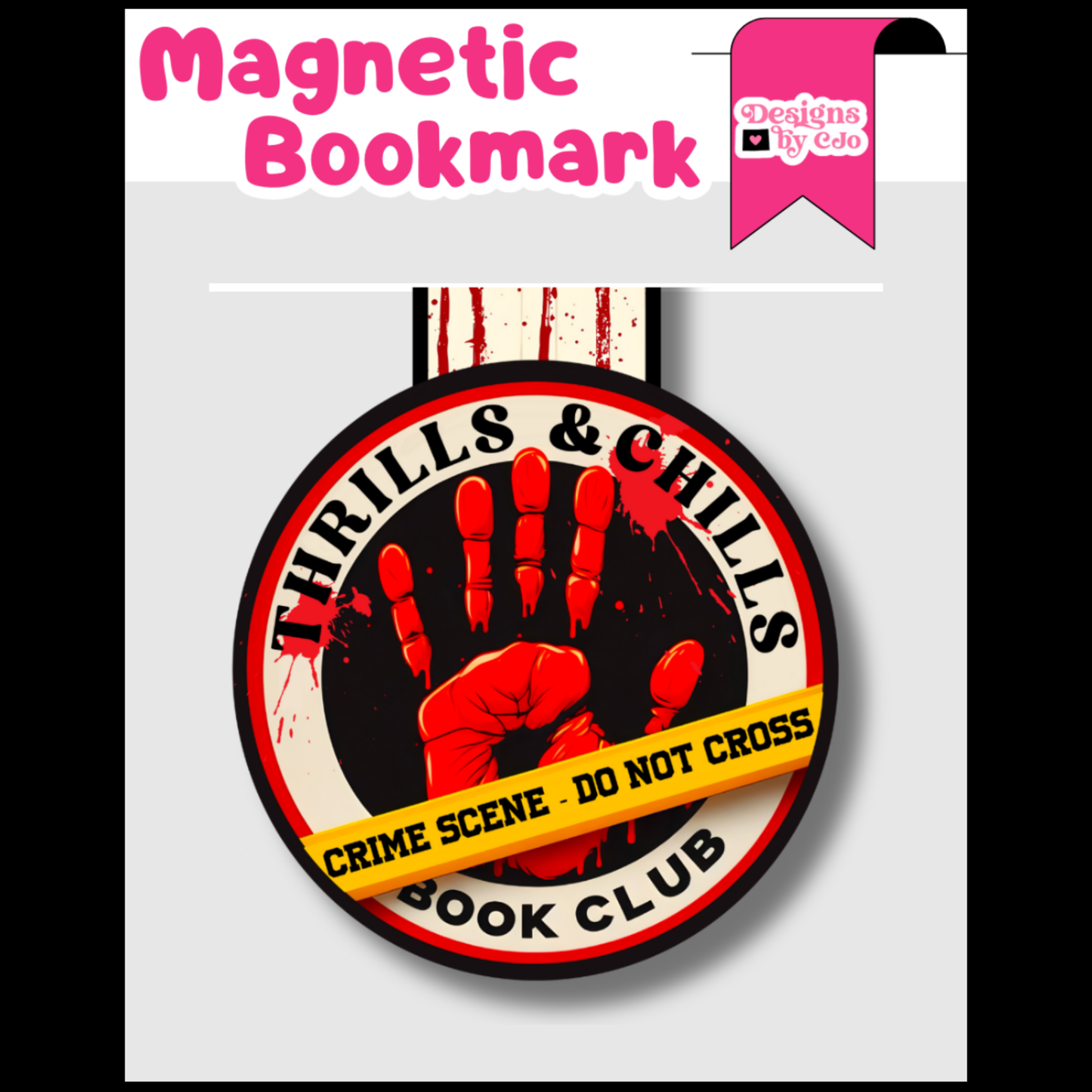 Thrills & Chills Book Club Magnetic Bookmark
