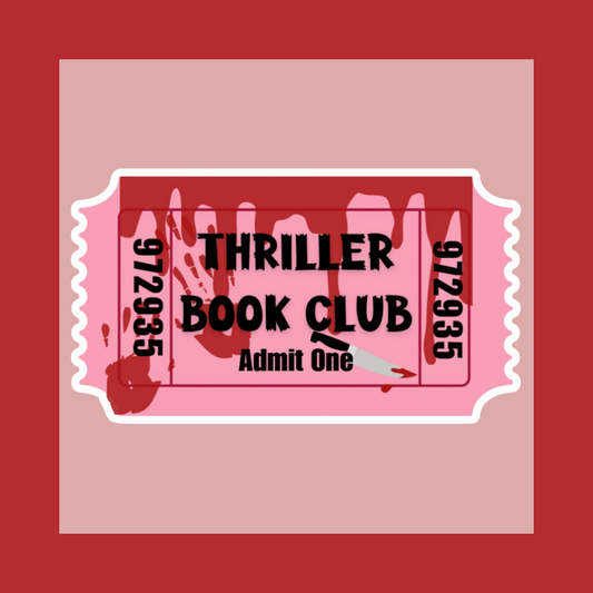 Thriller Book Club Ticket Sticker