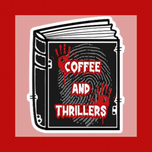 Coffee and Thrillers Book Sticker