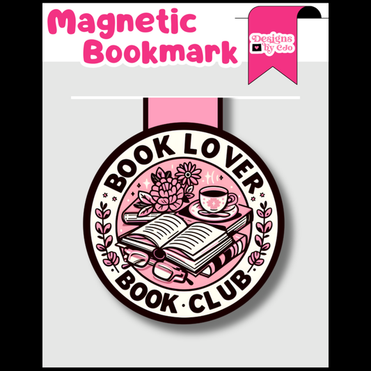 Book Lover Book Club Magnetic Bookmark