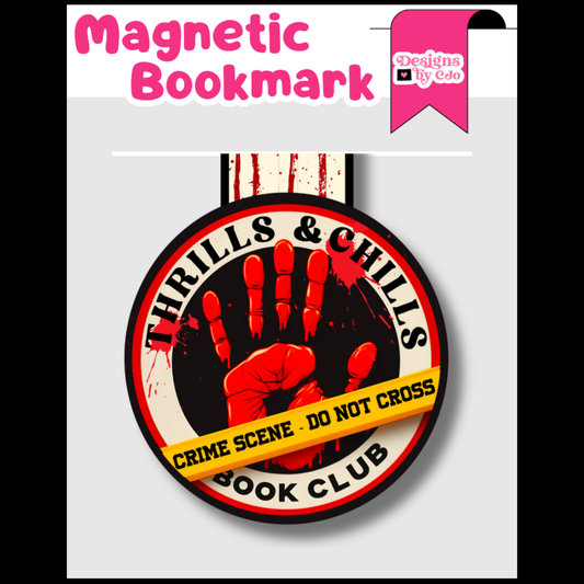 Thrills & Chills Book Club Magnetic Bookmark
