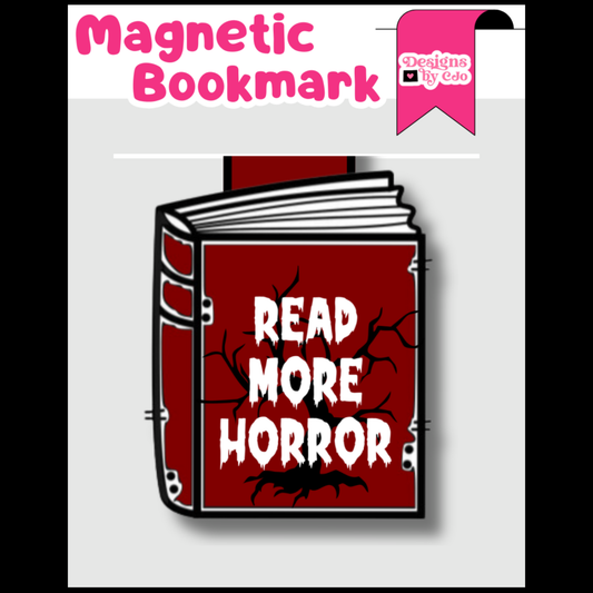 Read More Horror (Book) Magnetic Bookmark