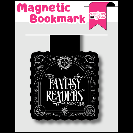 The Fantasy Readers Book Club (Black) Magnetic Bookmark