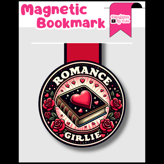 Romance Girlie Round Magnetic Bookmark