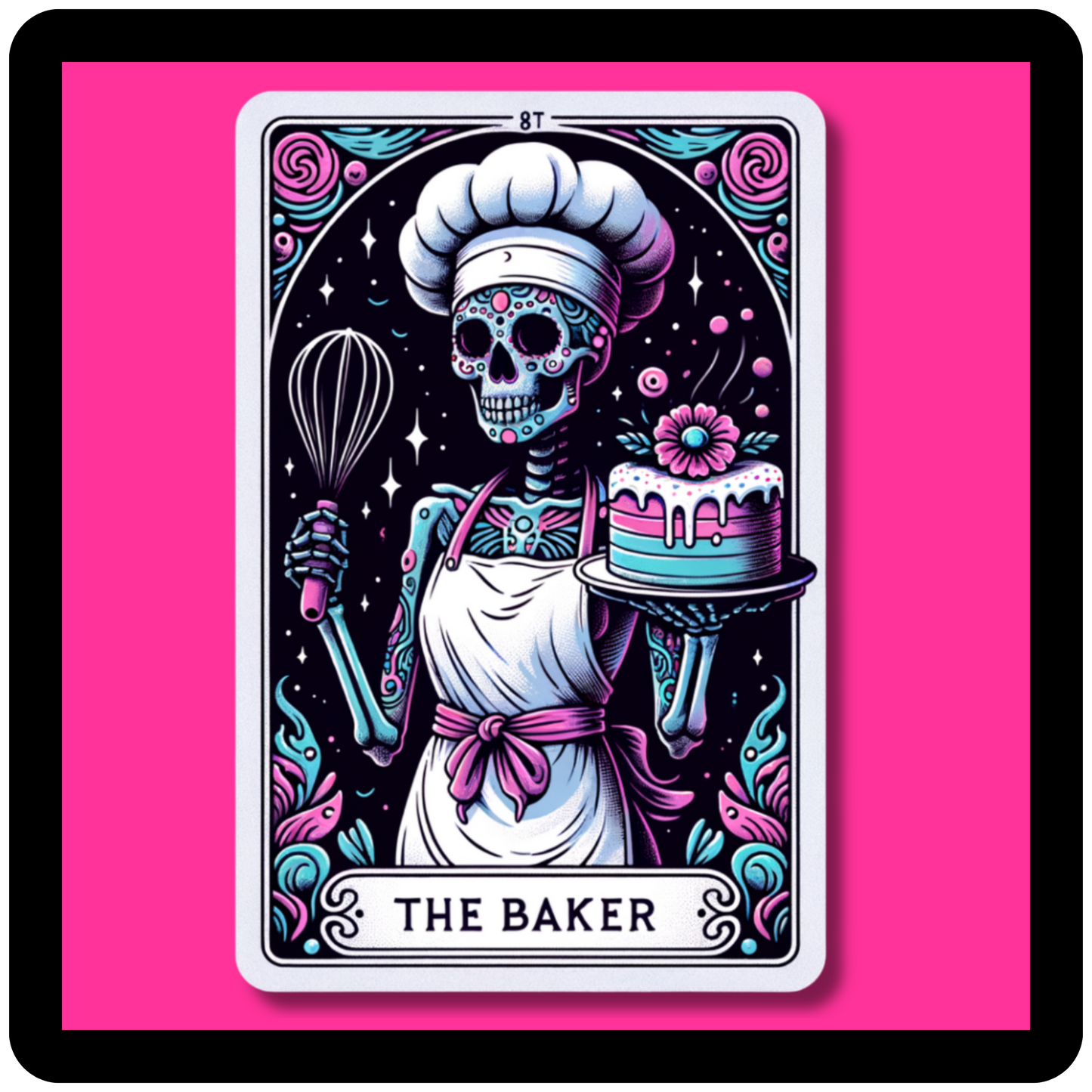 The Baker Tarot Card Sticker